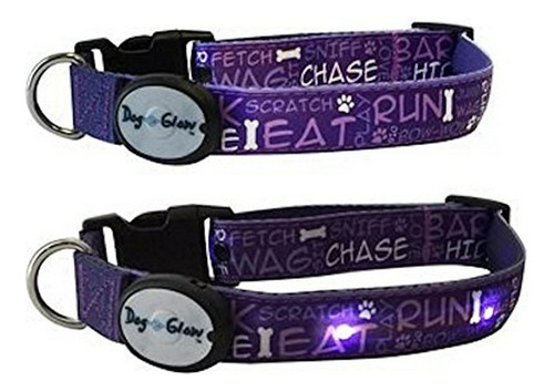 Collar Luminoso Para Perros Led, Grande (15-21 Pulgadas)