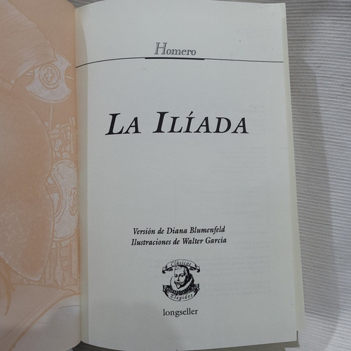 Imagen 4 de 8 de La Iliada Homero Blumenfeld Ilust. Longseller Tapa Dura