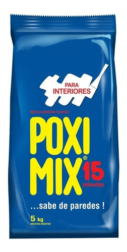 Imagen 1 de 3 de Poximix Para Interior Repara Grietas Y Fisuras X 5kg