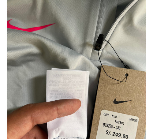 Polera Sudarera Nike Dri-fit Strike Futbol Gris Cod Dv9225
