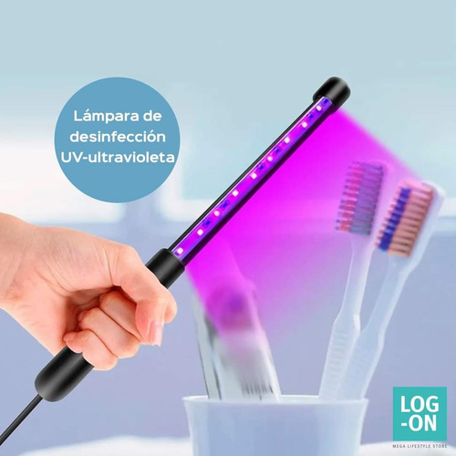 Imagen 7 de 10 de Lampara Germicida Uv Desinfectante Elimina Virus Log-on
