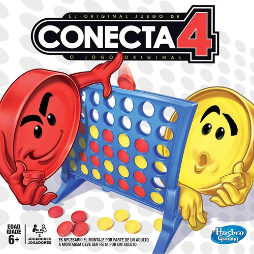 Juego De Mesa Coloca 4 / Connect 4 Hasbro Gaming El Original