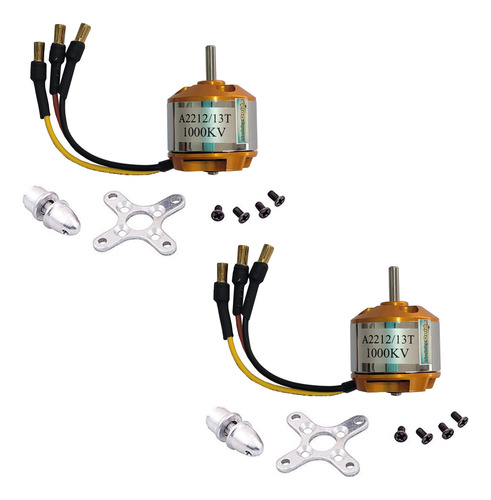 Kit 2 Motor A2212/13 1000kv 800g Empuxo P/ Aeromodelo