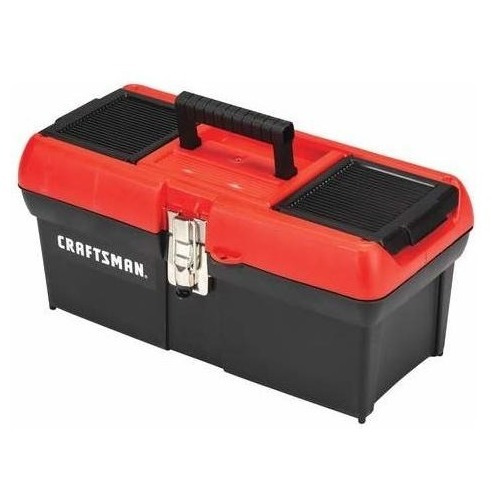 Craftsman Diy Caja De Herramientas De Plástico Rojo Con Cerr