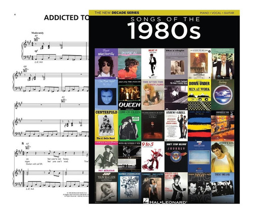 Partituras Piano Songs Of The 1980s Digital Oficial 80 Song Pvg 