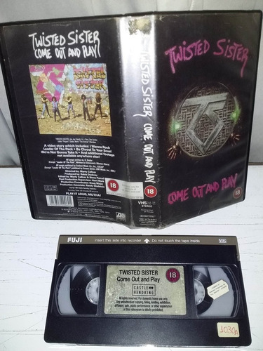 Fita Vhs Twisted Sister - Come Out And Play. Importado (Usado)