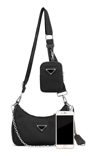 Bolsa Crossbody Feminina 3 Em 1 Com Capa Para Celular