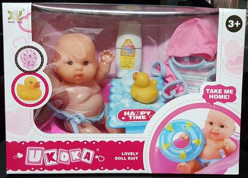 Muñeca Para Niñas Con Bañera Y Accesorios Tienda Cod 614