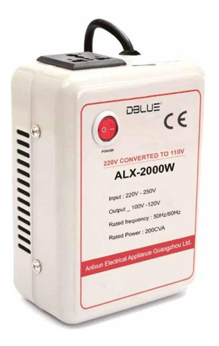 Transformador De Corriente 220v A 110v 2000w Dblue Dbpr022