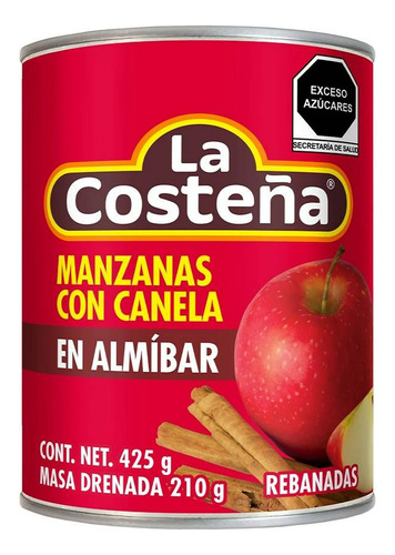 Manzanas Con Canela En Almibar La Costeña 425 Gr