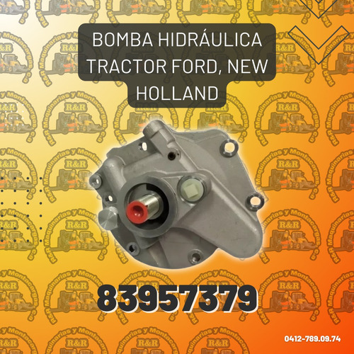 Bomba Hidráulica Tractor Ford, New Holland 83957379