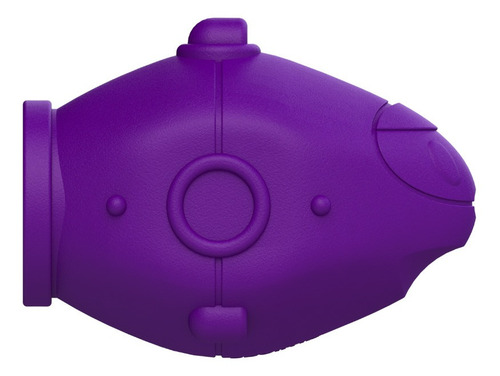 Brinquedo Mordedor P/ Amicus Fun Toys Submarino Roxo M/g