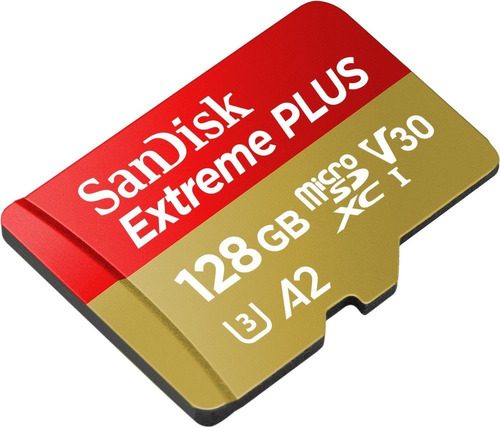 Memoria Micro Sd 128gb Sandisk Extreme Plus 4k 170 Mb/s