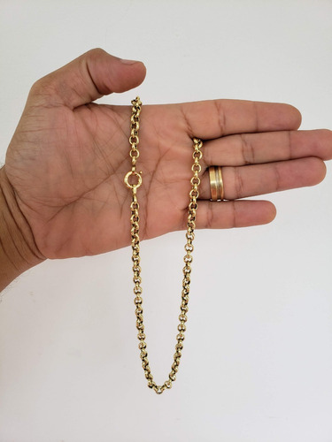 Cordão Corrente Elo Português 10g Ouro 18k 750 Oco