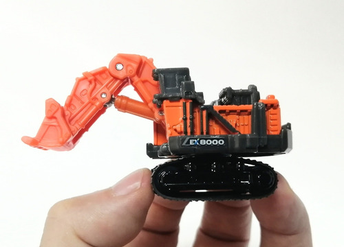 Miniatura Diecast 1/300, Hitachi Ex8000-7, Takara Tomy