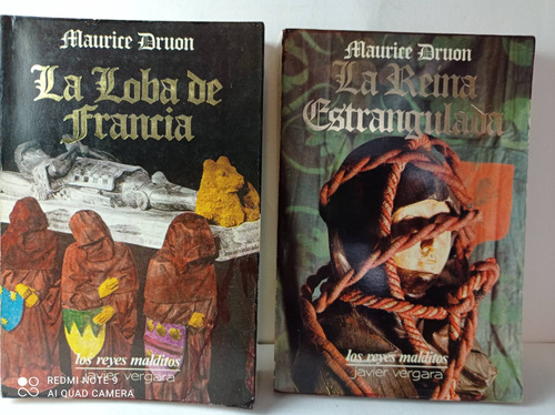 Set 2 Libros La Loba De Francia, La Reina Estrangulada Druon (Reacondicionado)