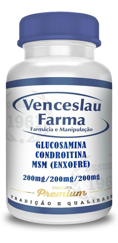 Glucosamina Condroitina  E Msm(enxofre) 120 Doses 