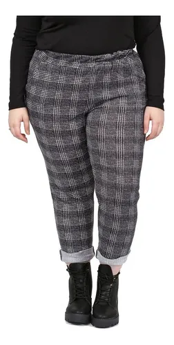 Pantalon Tipo Jogging Lanilla Mujer Talle Grande Casual MercadoLibre