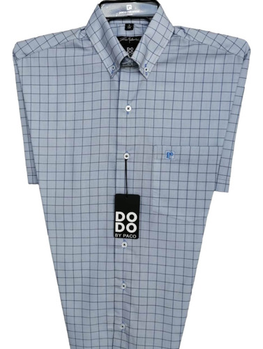 Camisa Dodo By Paco Rabanne Cuadros Mc# 7128