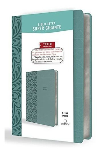 Book : Biblia Reina Valera Letra Super Gigante, Simil Piel.