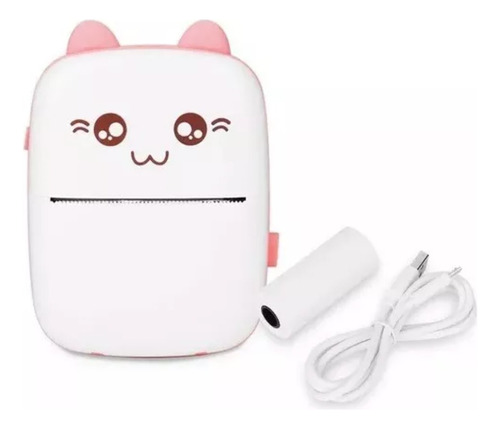 Mini Impresora Térmica Portátil Bluetooth Gatito 