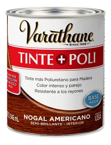 Tinte + Poli Varathane Madera Interior | 0,946lt