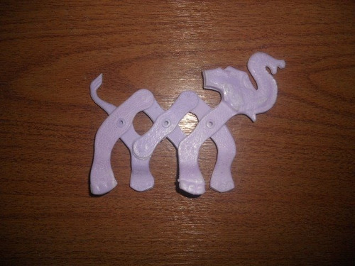 Figura Elefante Color Lila ( Grande ) ( Strech Pets )