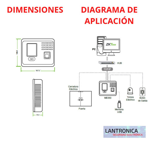 Imagen 6 de 9 de Control Asistencia Acceso Facial Huella Rfid Mb 360id