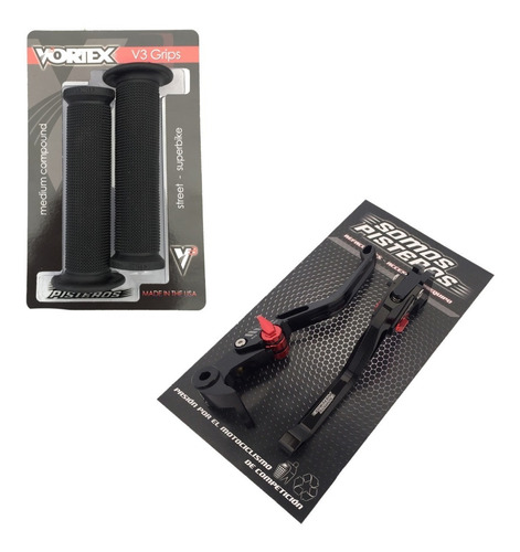 Kit Puños Vortex Palancas Cortas Racing R6r R1 Gsxr Zx 600rr