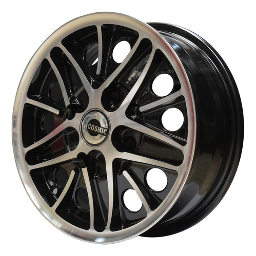 Par De Rines Cosmic 15 X 5.5 Ancho 4/130 Para Vocho Color Negro