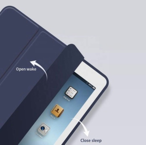 Imagem 5 de 5 de Capa Smartcase Para iPad Air 4 10.9 C/ Suporte Pencil Azul