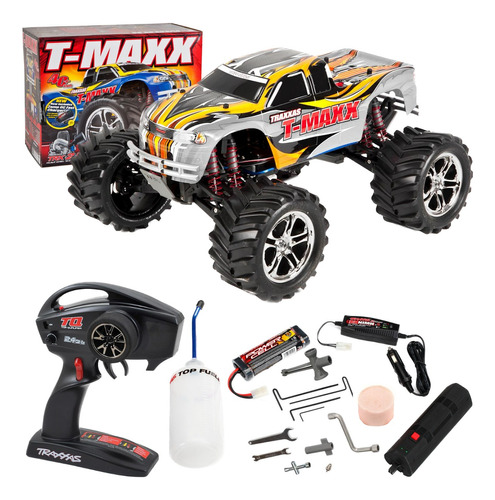 Carro De Control Remoto Traxxas Tmaxx 2.5 Nitro Todoterreno