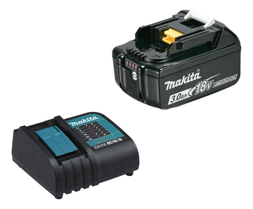 Bateria Makita 18v 3ah Bl1830 + Cargador 18v Dc18sd Mkb