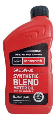 Lubricante Aceite Motor Motorcraft Synthetic Blend Sae 5w-30