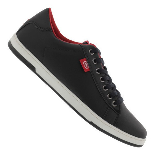Sapatênis Masculino De Couro - Preto