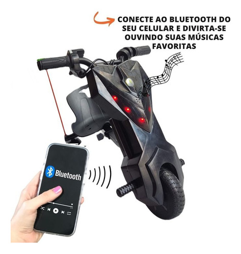 Triciclo Drift Elétrico Infantil 120w Com Kit De Proteção