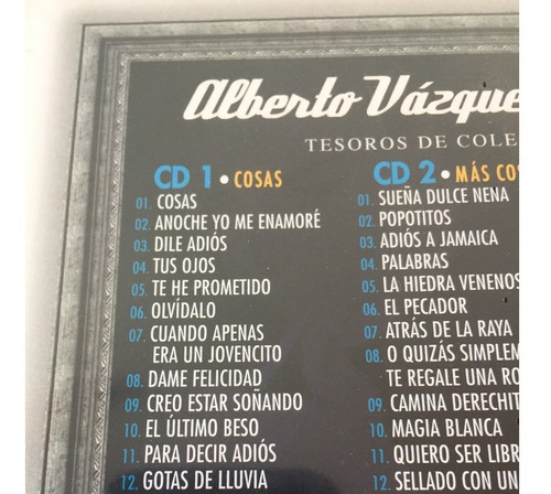 Alberto Vasquez - Tesoros De Coleccion - Cd - Disco Pack (Usado)