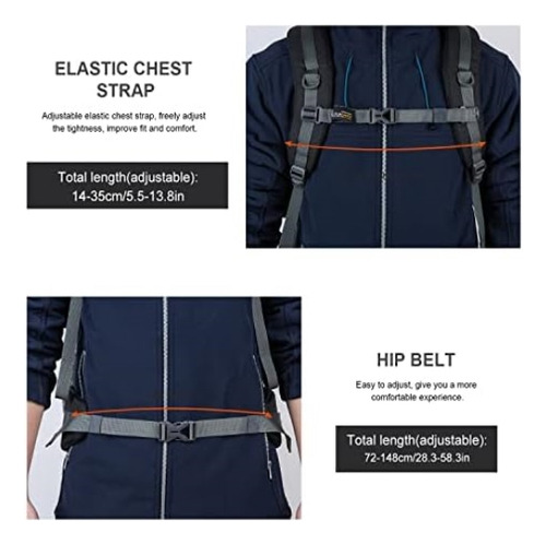 Mountaintop Mochila De Senderismo De 40 L Para Mujeres Y De