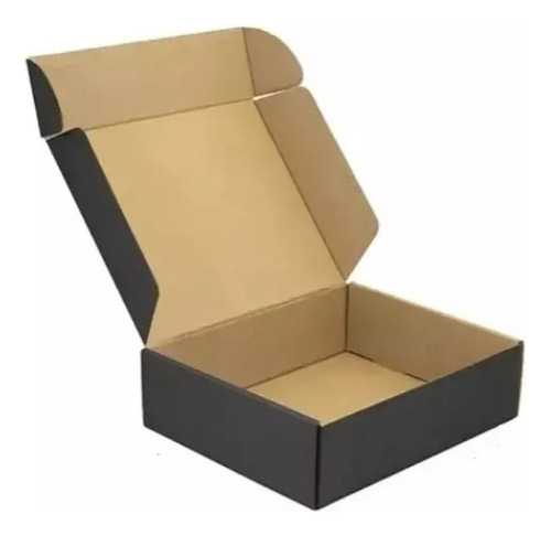Caja Autoarmable Negra 20x14x6cms. Pack 50 Unidades 