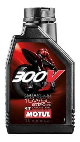 Imagen 1 de 6 de Aceite Motul 300v 15w-50 4t 100% Sintetico Beitia Motos