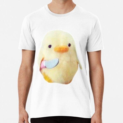 Remera Pato Con Cuchillo Meme Algodon Premium 