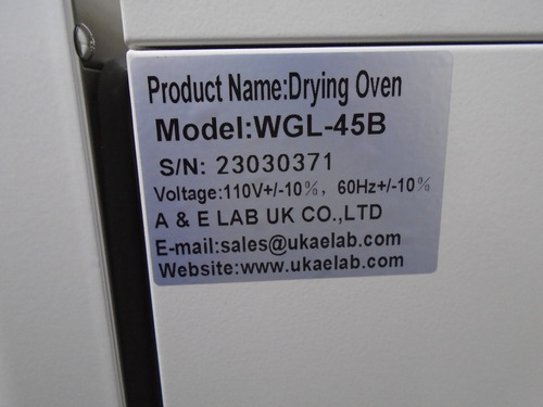 Horno De Secado De 45 L A&e Lab Wgl-45b