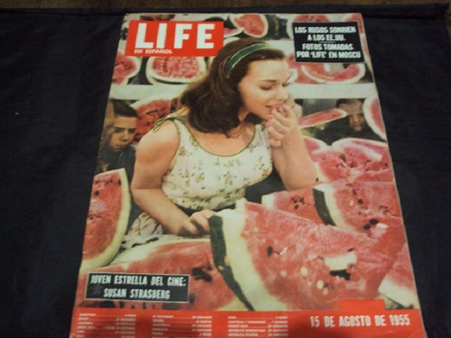 Revista Life En Español (15/8/1955) Tapa Susan Strasberg