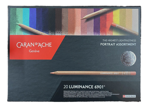 Lápis de cor Luminance Portrait 20p Carandache Skin Tones