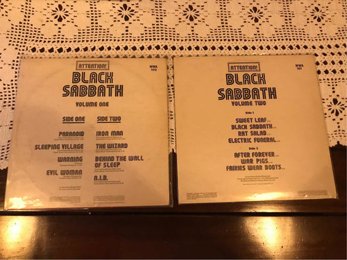 Lps Black Sabbath Attention Ed Inglesa 70s Vol 1 E 2 (leia)
