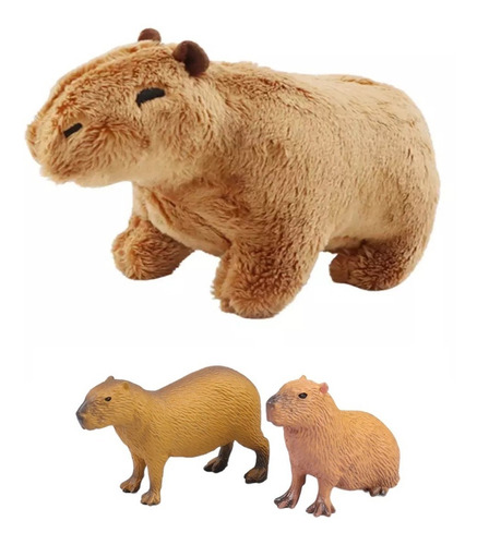 Capibara De Peluche Kawaii Juguete Capybara 20cm Con Figuras