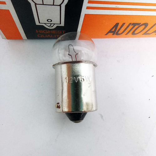 Imagen 2 de 2 de Bombillo 1 Contacto 12v/5w 67 R5w Ba15s Caja X10und