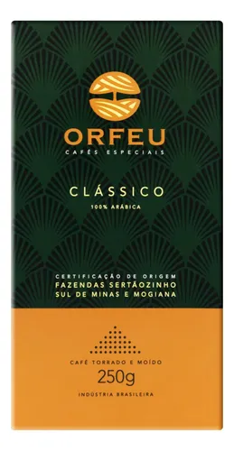 comprar Café Torrado e Moído Clássico Orfeu Caixa 250g