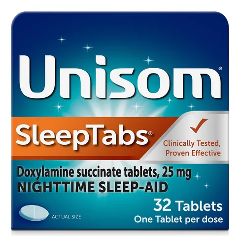 Sleeptabs Unisom Doxilamina Succinato Tabletas 32ct.
