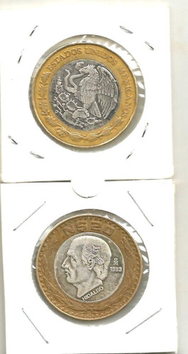 Moneda De 20 Pesos Hidalgo 1993 1/4 De Onza Usada